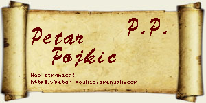 Petar Pojkić vizit kartica